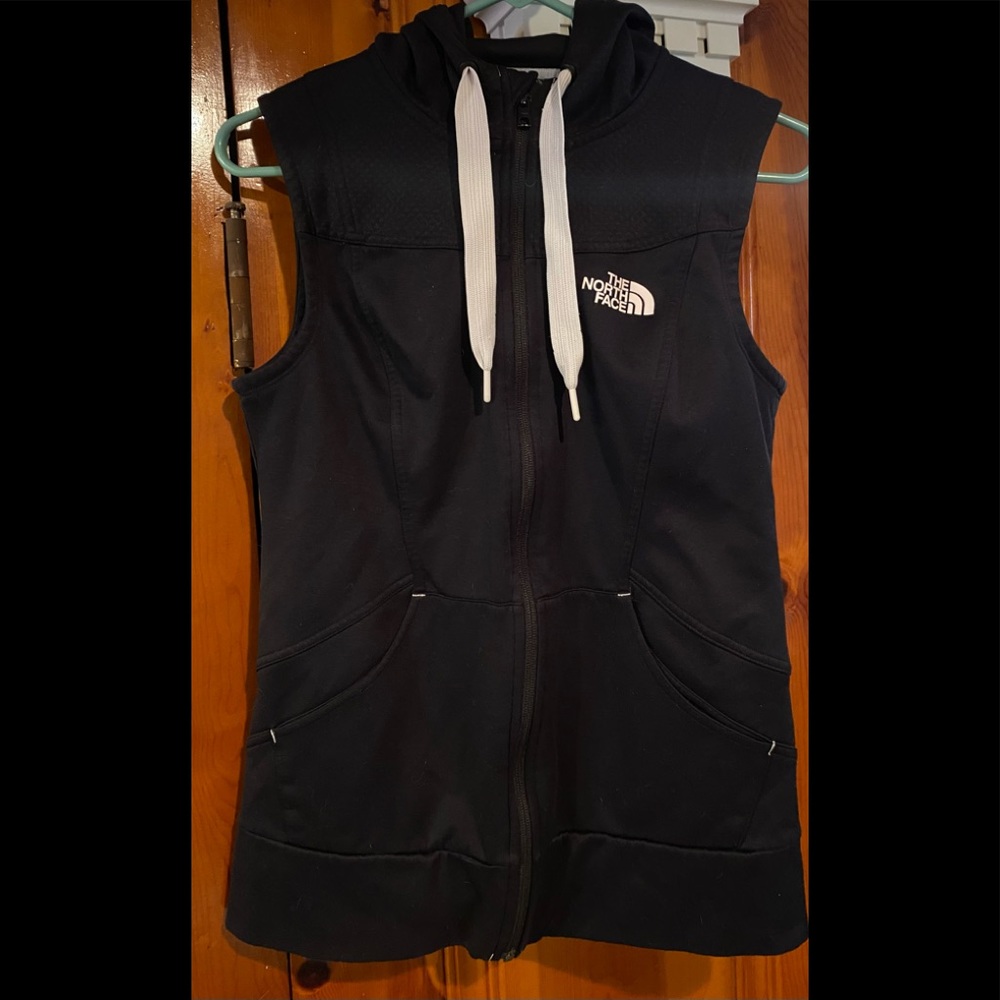 Women's North Face Sleeveless Jacket Vest Hoodie Size Small